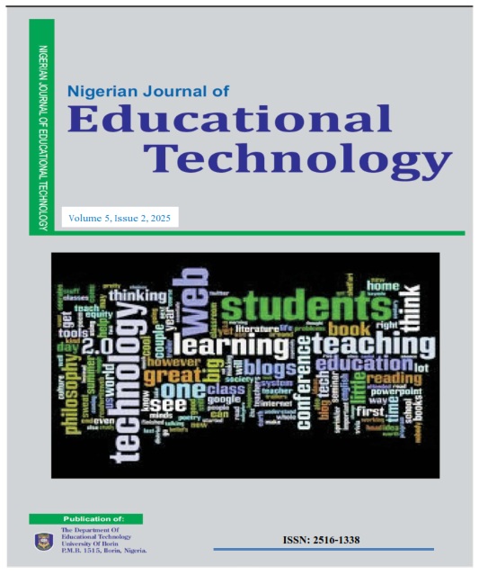 					View Vol. 5 No. 2 (2025): Nigerian Journal of Educational Technology (NiJET)
				