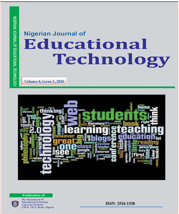 					View Vol. 6 No. 1 (2026): Nigerian Journal of Educational Technology (NiJET)
				